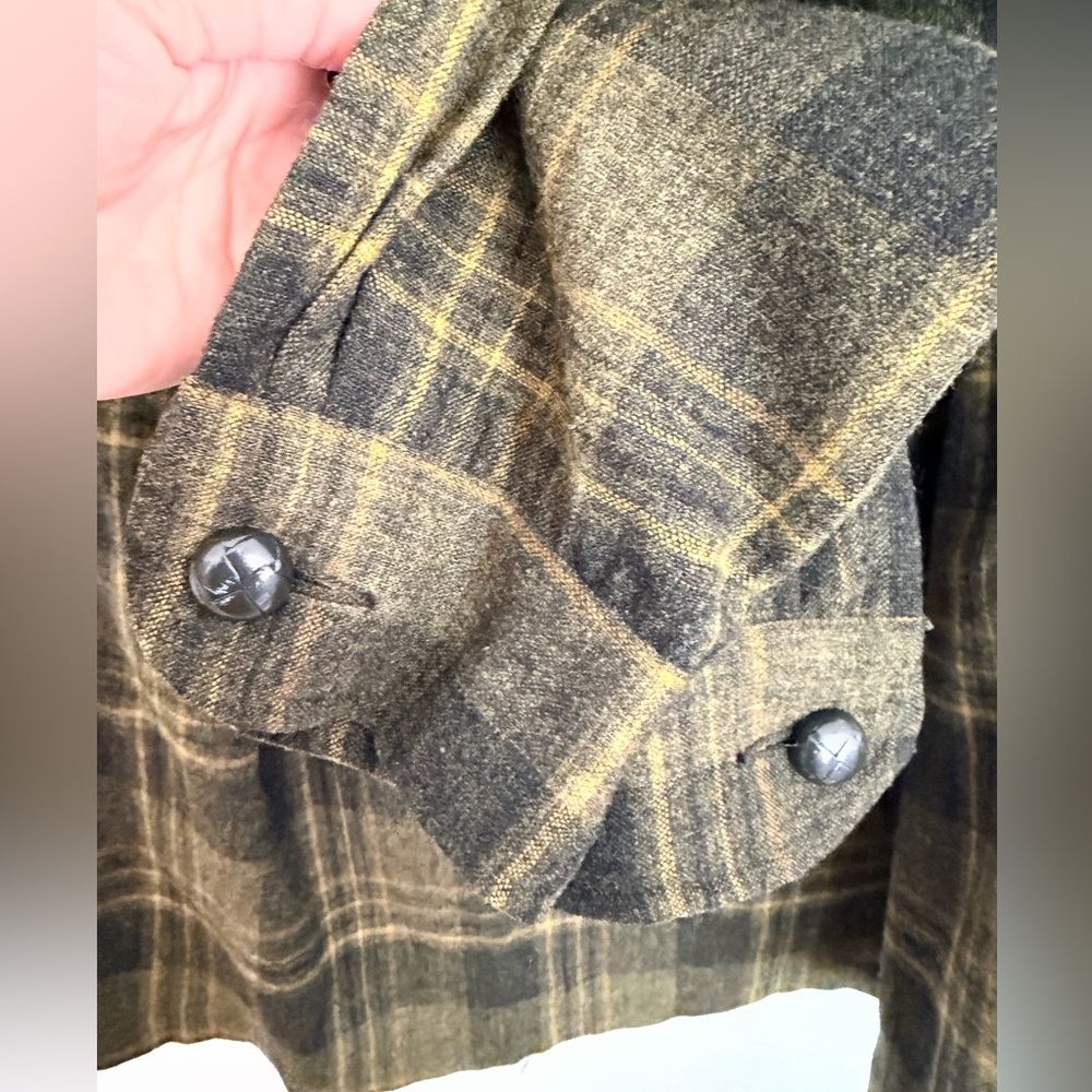 Pendleton Vintage Men’s 100% Virgin Wool Plaid Shirt Jacket 60’s-70’s. Size M - Picture 3 of 7